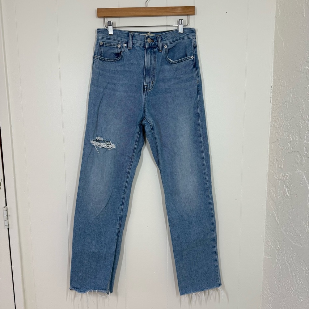 Madewell Women's Straight Leg Jeans - Light Blue - Picture 2 of 12